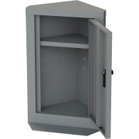 ナカバヤシ エレベーター用防災キャビネット ダイヤルロック コンパクトタイプニューグレー幅360×奥行230×高さ550mm EVC-103DN 1台（直送品）
