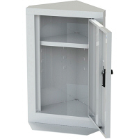 ナカバヤシ エレベーター用防災キャビネット　ダイヤルロック　コンパクトタイプ　ホワイト 幅360×奥行230×高さ550mm EVC-103DW 1台（直送品）