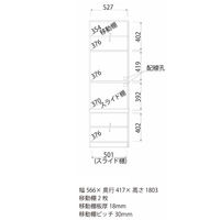 白井産業 セシルナ 台所回りの家電や小物をひとまとめに収納出来るストッカー 1台（直送品）