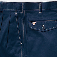 自重堂　制服百科　吸湿発熱ツータックパンツ　ネービー　７０　41401（直送品）