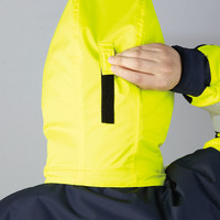 自重堂　制服百科　高視認防水防寒コート（フード付）　イエロー　ＬＬ　48473（直送品）