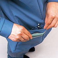 自重堂　制服百科　ストレッチスモック　アイボリー　Ｍ　8801（直送品）