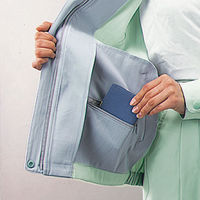 自重堂　制服百科　製品制電レディースブルゾン　ミストブルー　５Ｌ　41315（直送品）