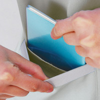 自重堂　制服百科　エコ低発塵製品制電スモック　スプレーグリーン　Ｌ　80305（直送品）