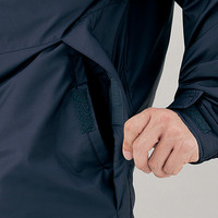 自重堂　制服百科　裏アルミ防寒コート（フード付）　ネービー　Ｌ　48443（直送品）