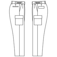 ミドリ安全 作業服 男性用 カーゴスラックス 帯電防止 G621C M シルバーグレー 3113193604 1点（直送品）