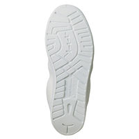 アイトス クリーンルームシューズ（ハーフブーツ） ホワイト（ストライプ） 26.5cm AZ59704-101 1足（直送品）