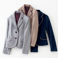 アイトス Pieds ジャケット ネイビー 21号 HCJ1020-011 1着（直送品）