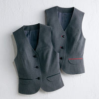 アイトス Pieds ベスト グレー×グレー 7号 HCV9430-099 1着（直送品）