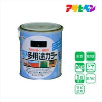 アサヒペン AP 水性多用途カラー 1.6L 黒 9016731 1個