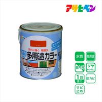 アサヒペン AP 水性多用途カラー 1.6L 赤さび 9016723 1個