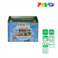 アサヒペン　水性多用途カラー　5L　ライトグレー　（直送品）