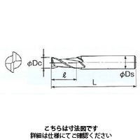 不二越(NACHI) 超硬スクエアエンドミル ＧＳＸ ＭＩＬＬ 2枚刃 2．5Ｄ GSX20590C-2.5D 1本（直送品） - アスクル