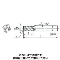 不二越 X’Sミルジオラジアス 4XSGEO 8XR0.3X 8 1本（直送品）