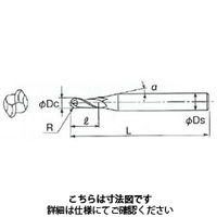 不二越(NACHI) 超硬ボールエンドミル モールドマイスターボール 2MMR 0.5 1本（直送品） - アスクル