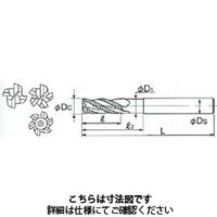 不二越(NACHI) ハイスラフィングエンドミル ＡＧミル ラフィングエンドミルショート AGRES 20 x 1本（直送品） - アスクル