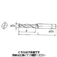 不二越 Gロングエンドミル 2枚刃 SL2GE 14X16SL2 1本（直送品）