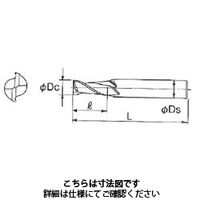 不二越(NACHI) ハイススクエアエンドミル スーパーハードエンドミル 2SE 19.0X20S2 1本（直送品） - アスクル