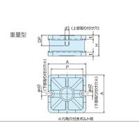 ナベヤ ビルトイン防振マウント(重量型) BBH140D007 1個（直送品）