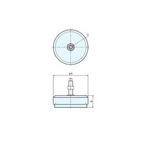 ナベヤ レベリングエレメントBNSH/BNSHA BNSH175P32 1本（直送品）