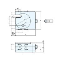 ナベヤ 防振レベリングブロックMB型 MB2ー23S 1台（直送品）