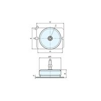ナベヤ レベリングエレメントBNSH/BNSHA BNSHA250P50 1本（直送品）