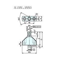 ナベヤ(NABEYA) ガイドピン関連 フランジ付ロケートピン PFD1512-48 1個（直送品）