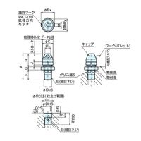 ナベヤ(NABEYA) ガイドピン関連 ロケーティングピンアジャストタイプ PAJ16-D 1本（直送品）