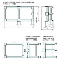 ナベヤ JIS定盤用アングル台 JP05075ーSA 1台（直送品）