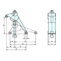 ナベヤ(NABEYA) クランプ ユニバーサルクランプ EUC150PN-2 1個（直送品）