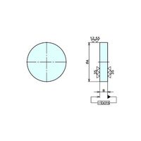 ナベヤ(NABEYA) 治具 針板 ラウンドプレート 613-06P 1台（直送品）
