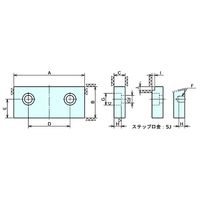 ナベヤ(NABEYA) 工作機械部品 チャック・生爪 ワークストップ LT100M-WST 1セット（直送品）