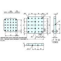 ナベヤ(NABEYA) 治具 針板 ＭＣパレットサブテーブル（タップ穴タイプ） MC630P-75H 1台（直送品）