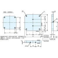 ナベヤ(NABEYA) 治具 針板 ＭＣパレットサブテーブル（取付穴タイプ） MC500P-50P 1台（直送品）