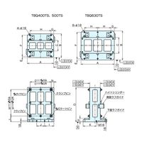 ナベヤ Qーロック内蔵2面イケール TBQ500TS 1台（直送品）