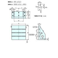 ナベヤ(NABEYA) 治具 針板 ＭＣ精密アングルプレート（Ｔ溝タイプ） GTP800 1台（直送品）