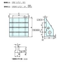 ナベヤ MC精密アングルプレート(T溝タイプ) GTP6 1台（直送品）