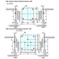ナベヤ TBN用プレート TBNー40040R 1台（直送品）
