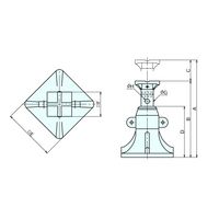 ナベヤ 建築ジャッキ KJ60 1台（直送品）