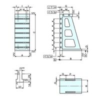 ナベヤ(NABEYA) 治具 針板 大型アングルプレート BGT122 1台（直送品）