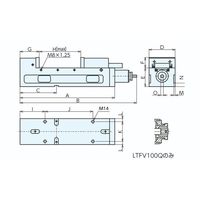 ナベヤ(NABEYA) マシンバイス ロックタイトＦＡクイックＯＮＥバイス LTFH175Q 1台（直送品）