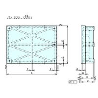 ナベヤ JIS型精密検査用定盤 JP04063ー0 JP04063-0 1台（直送品）