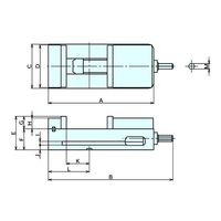 ナベヤ(NABEYA) 精密クランプ ロックタイトＭＣ精密マシンバイス LT100MC 1台（直送品）