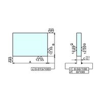 ナベヤ 鋼製プレート SP250X250X25 1台（直送品）