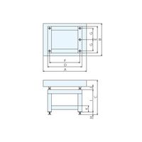 ナベヤ グラナイト精密石定盤アングル台セット GPSA04560ー1 1台（直送品）