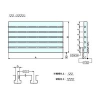 ナベヤ(NABEYA) 治具 針板 ＭＣサブテーブル（Ｔ溝タイプ） MCSP690 1台（直送品）