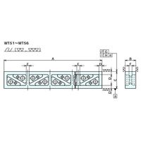 ナベヤ 長形定盤 WT55 1台（直送品）