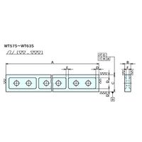 ナベヤ 長形定盤 WT62S 1台（直送品）