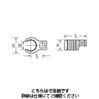 スタビレー (1/4SQ)クローリングスパナ 440Aー1/2 1個（直送品）