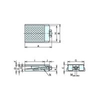 ナベヤ レベリングブロックL型 Lー2 1台（直送品）